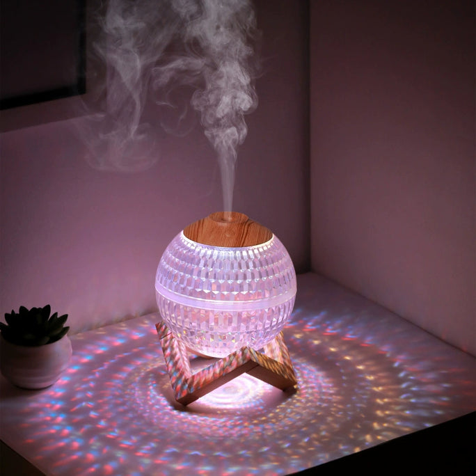 Cross-Border New Colorful Night Lamp Small Household Desk Ultrasonic Heavy Fog Humidifier