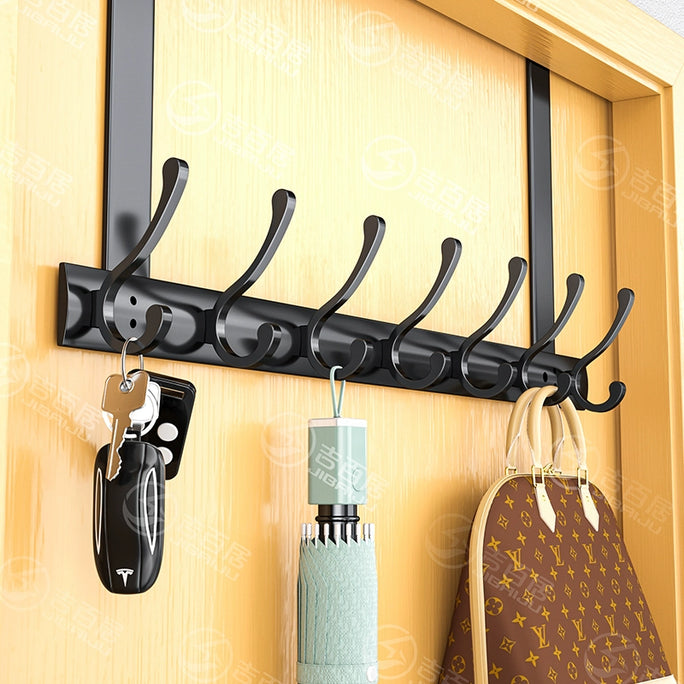 No Punch Hanger Wall Hanging Door Rear Hook Doorway Storage Clothes Hanging Rack Storage Fantastic Hallway Row Hook