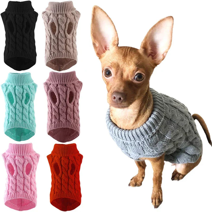 Winter Turtleneck Dog Sweater